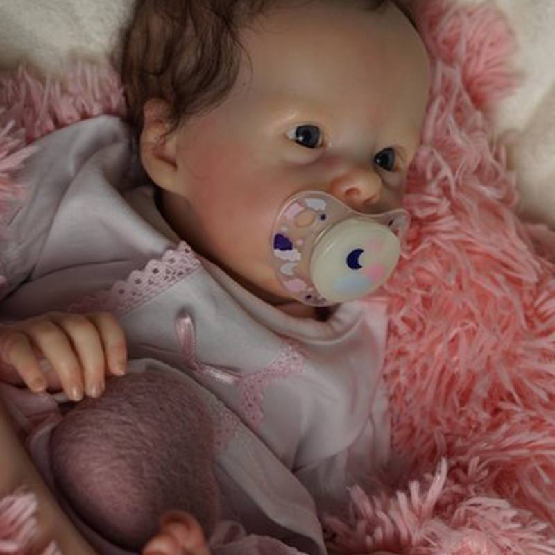 16 Inches Realistic Emma Open Eyes Short Hair Reborn Doll Girl Tink