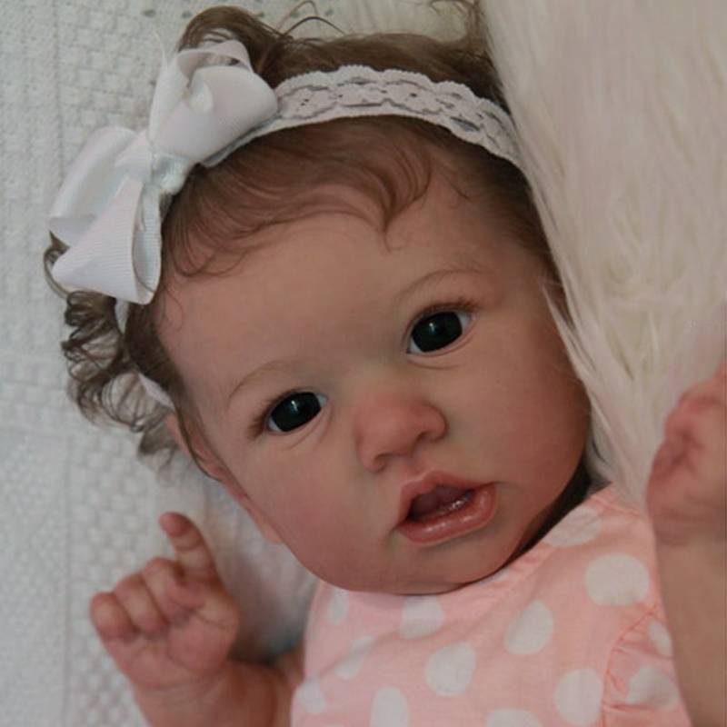 Inches Sweet Leila Open Eyes Reborn Doll Girl Saskia Series