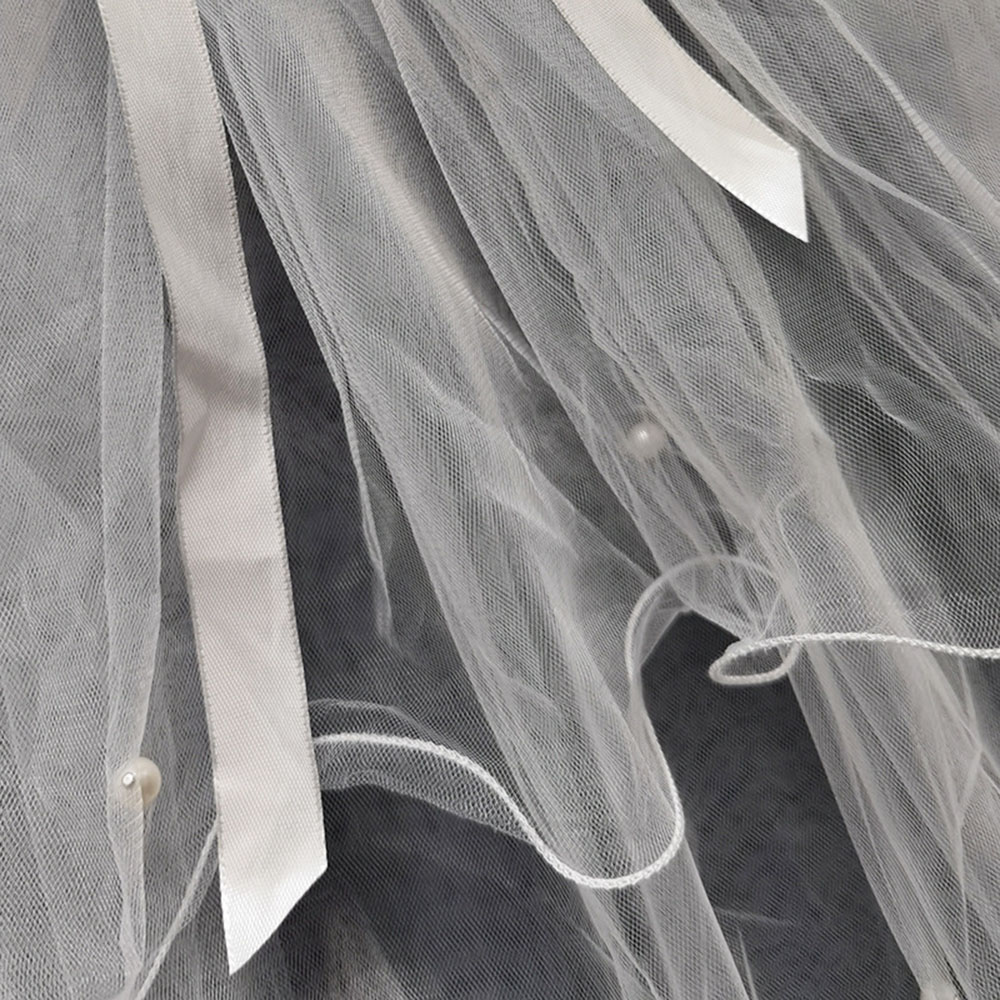 Two-Layer Blusher Short Veils Wedding Veil 2022