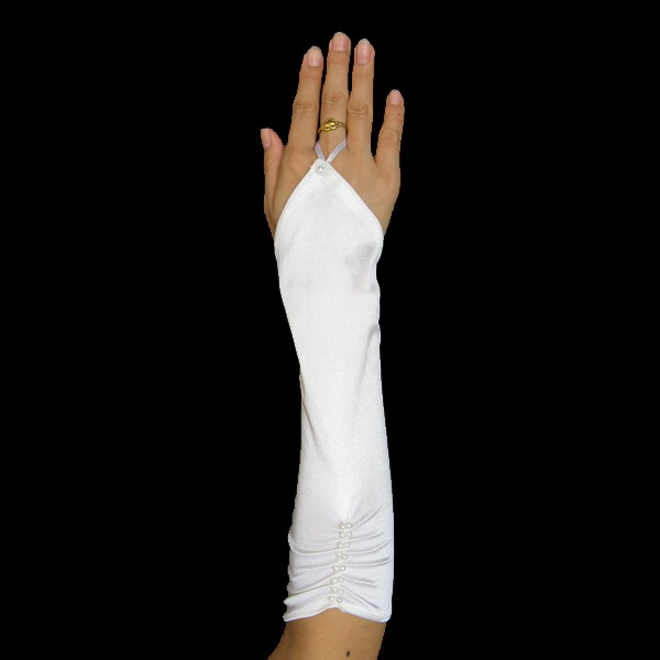 Fingerless Ruched Wedding Bridal Glove