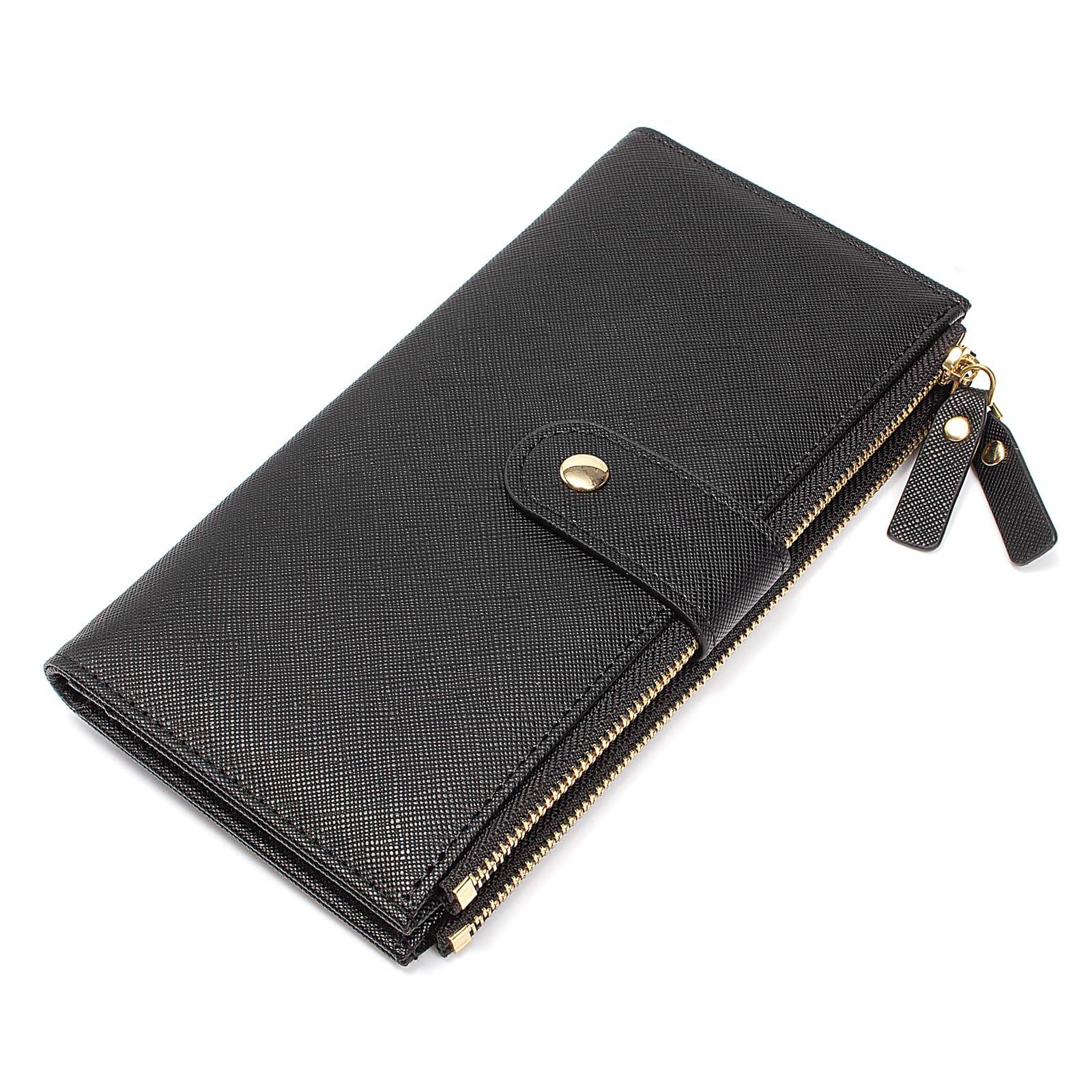 Womens Wallet Cute Elegant Long Slim Card Holder Case Minimalist Coin Purse Thin Tassels Zip Clutch Wallets for Girls Ladies