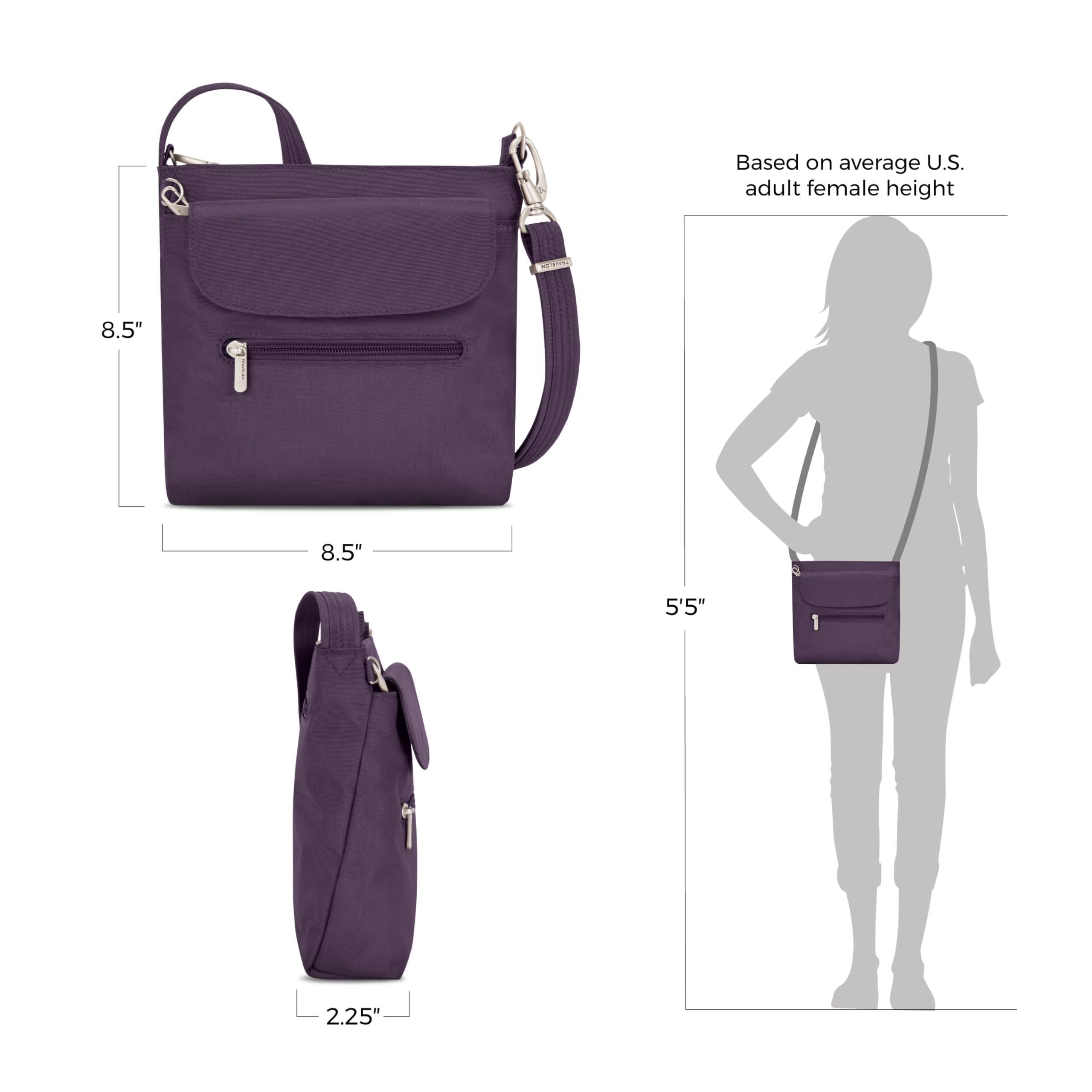 Women's Anti-Theft Classic Mini Shoulder Bag Sling Tote, Purple, One Size