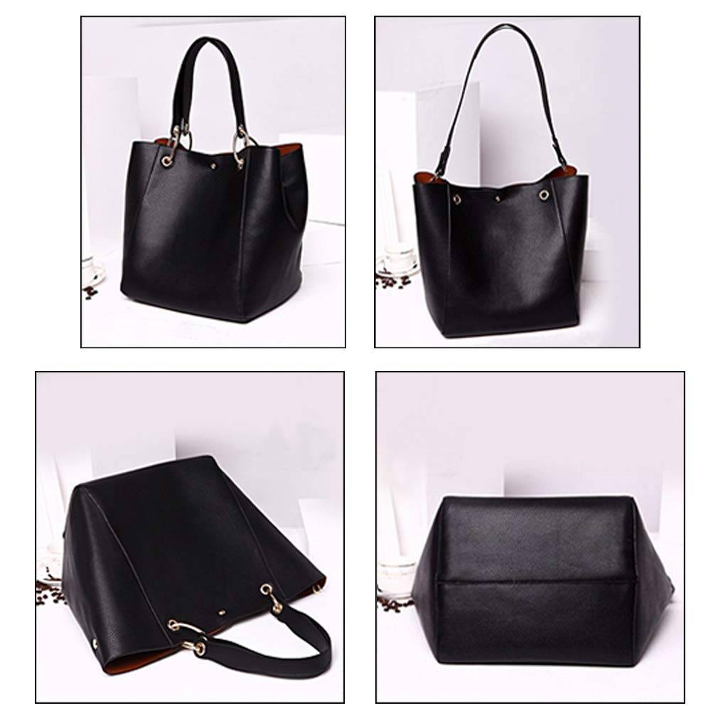 Tote Handbags for Women Large Capacity Work PU Leather Bucket Purse Designer Satchel Hobo Shoulder Bags