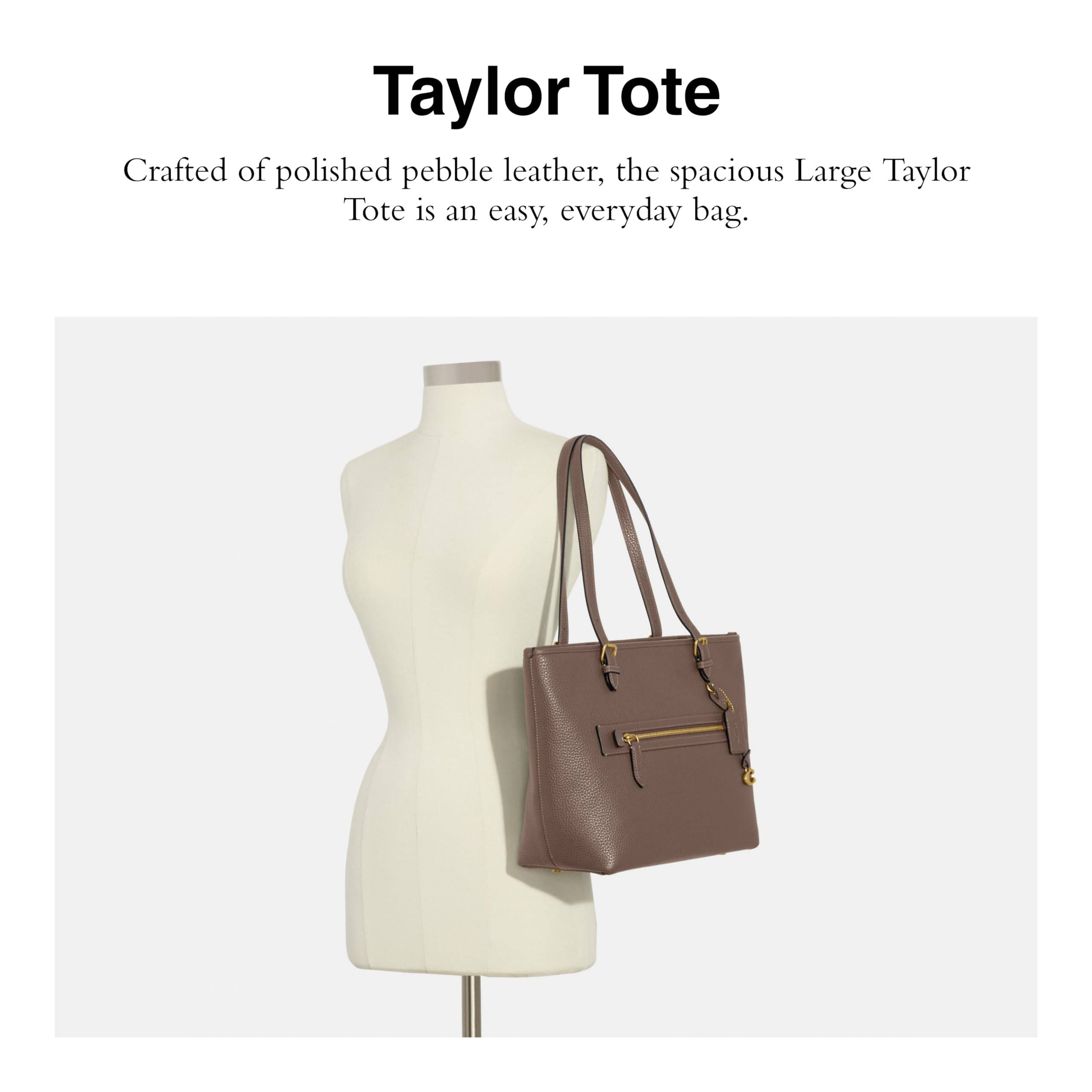 Womens Polished Pebble Leather Taylor Tote