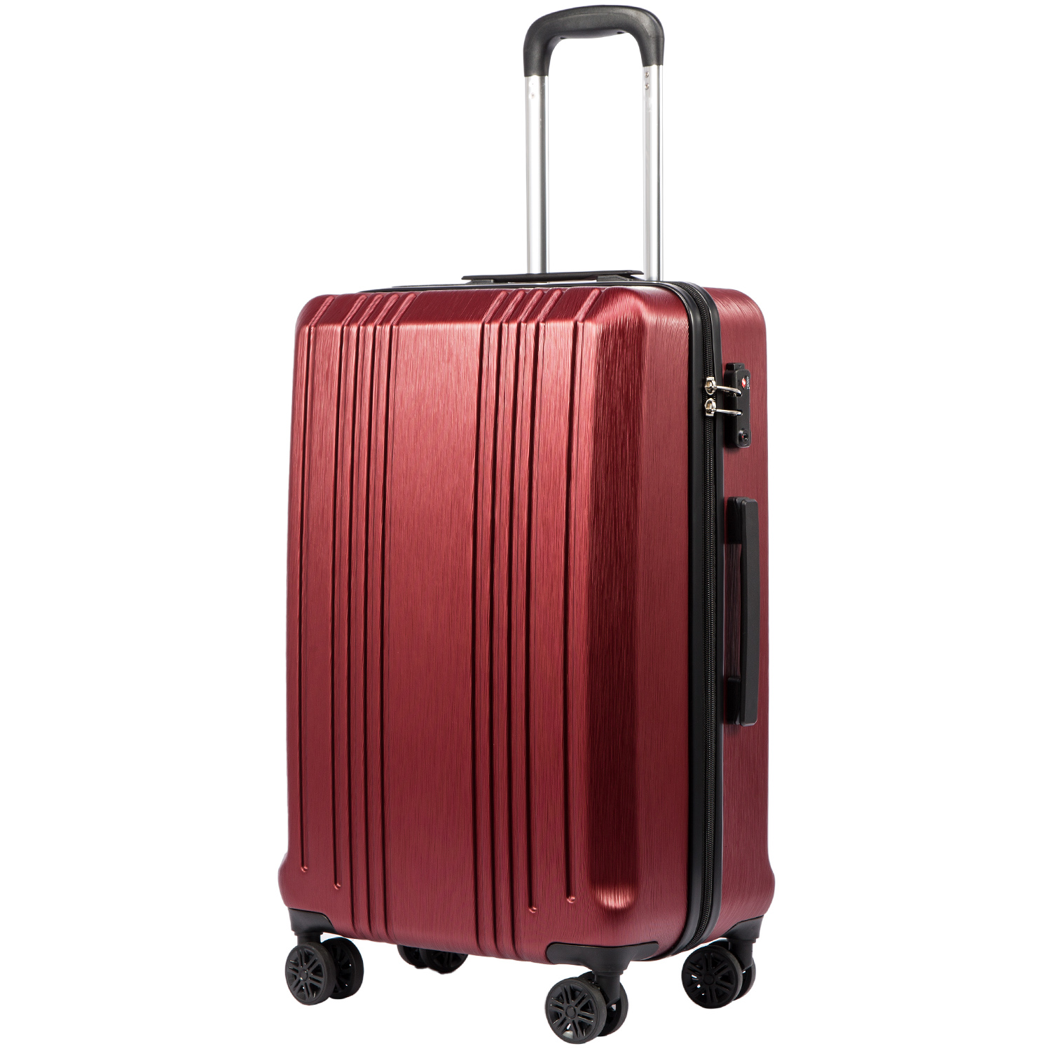 Coolife Luggage Suitcase PC+ABS with TSA Lock Spinner Carry on Hardshell Lightweight 20in 24in 28in  YD60S/M/L