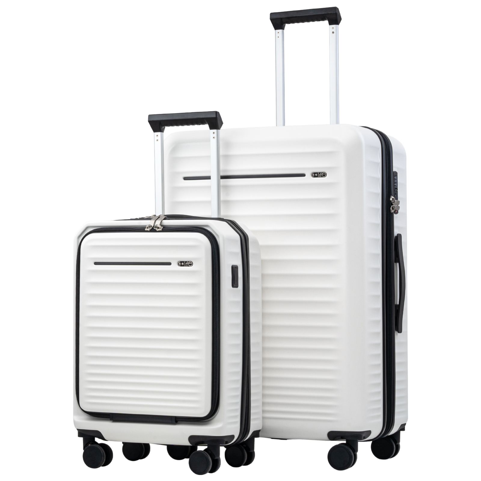 Coolife Luggage Suitcase Piece Set Carry On Hardside ABS+PC Luggage Spinner Trolley TSA Lock USB Port Pocket Compartment