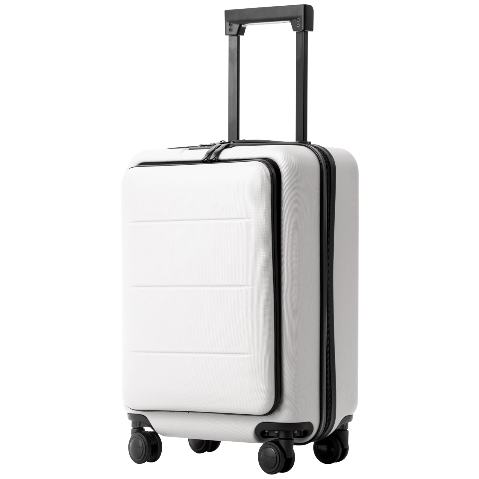 COOLIFE Luggage Suitcase Piece Set Carry On ABS+PC Spinner Trolley with pocket Compartmnet Weekend Bag  YD76S