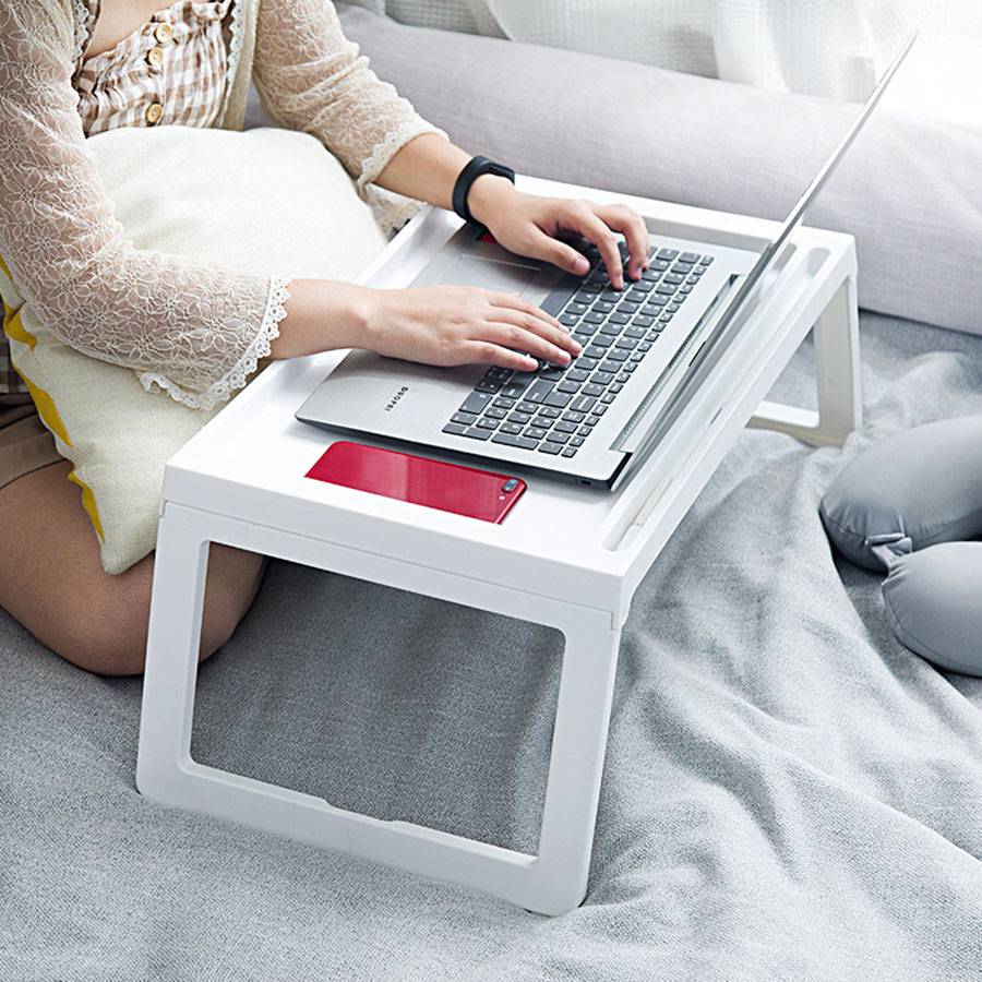 Plain European PP Foldable Computer Desks