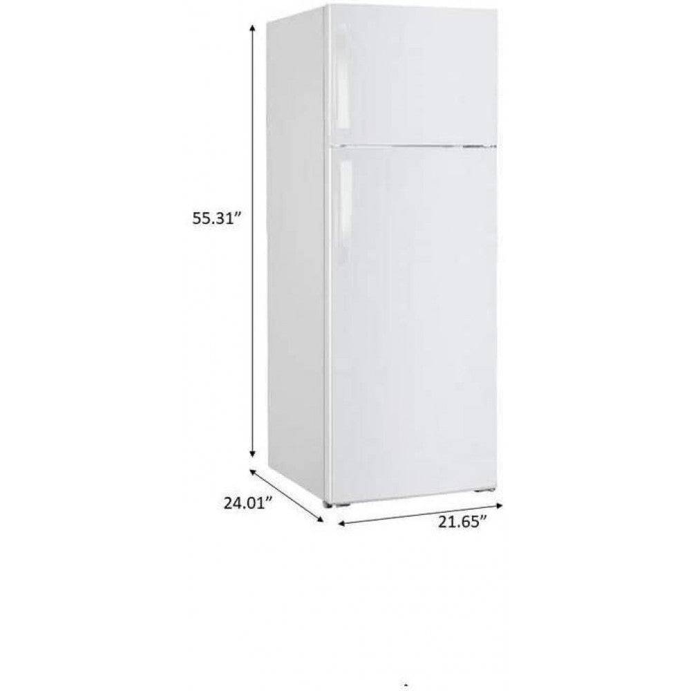 🔥Premium 7.1 Cu. ft. Frost Free Top Freezer Refrigerator in Stainless Steel Look