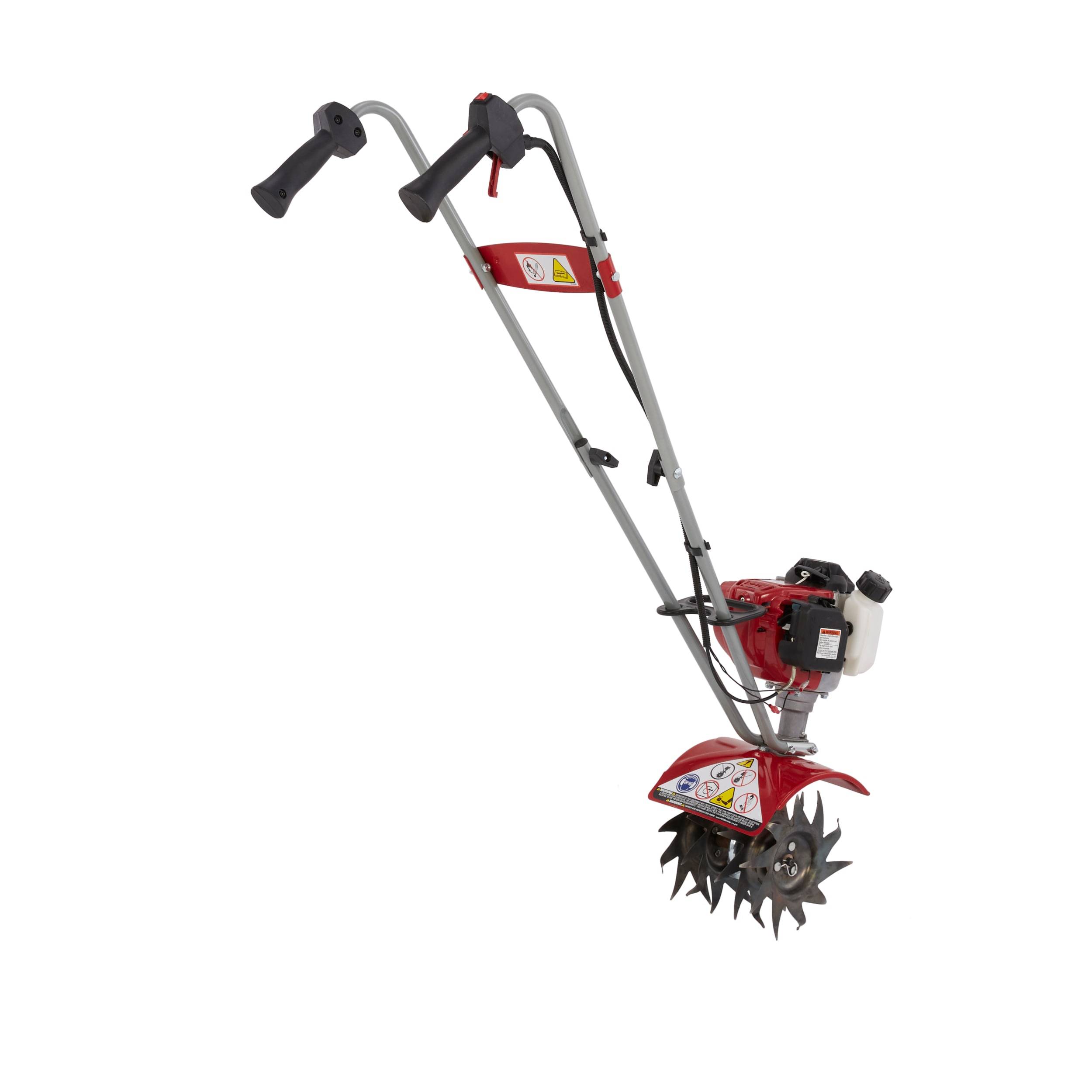 MANTIS 7268 Mini-Tiller/Cultivator 25-cc 9-in Front-Tine Forward-rotating Tiller (CARB)