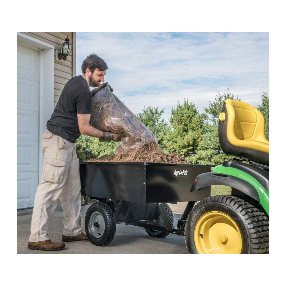 Agri-Fab Utility Tow Behind Steel Dump Cart, 750 Pound Capacity