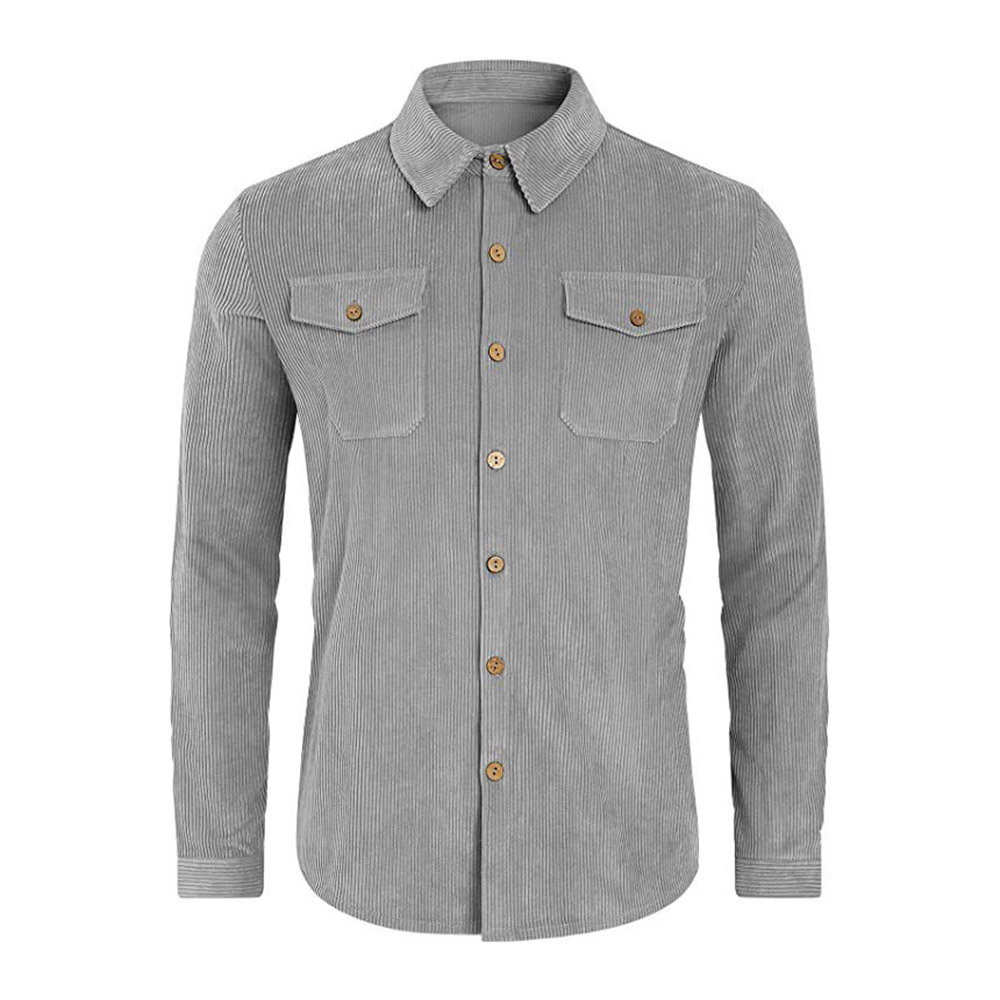 Ericdress Pocket Lapel Plain Single-Breasted Fall Shirt