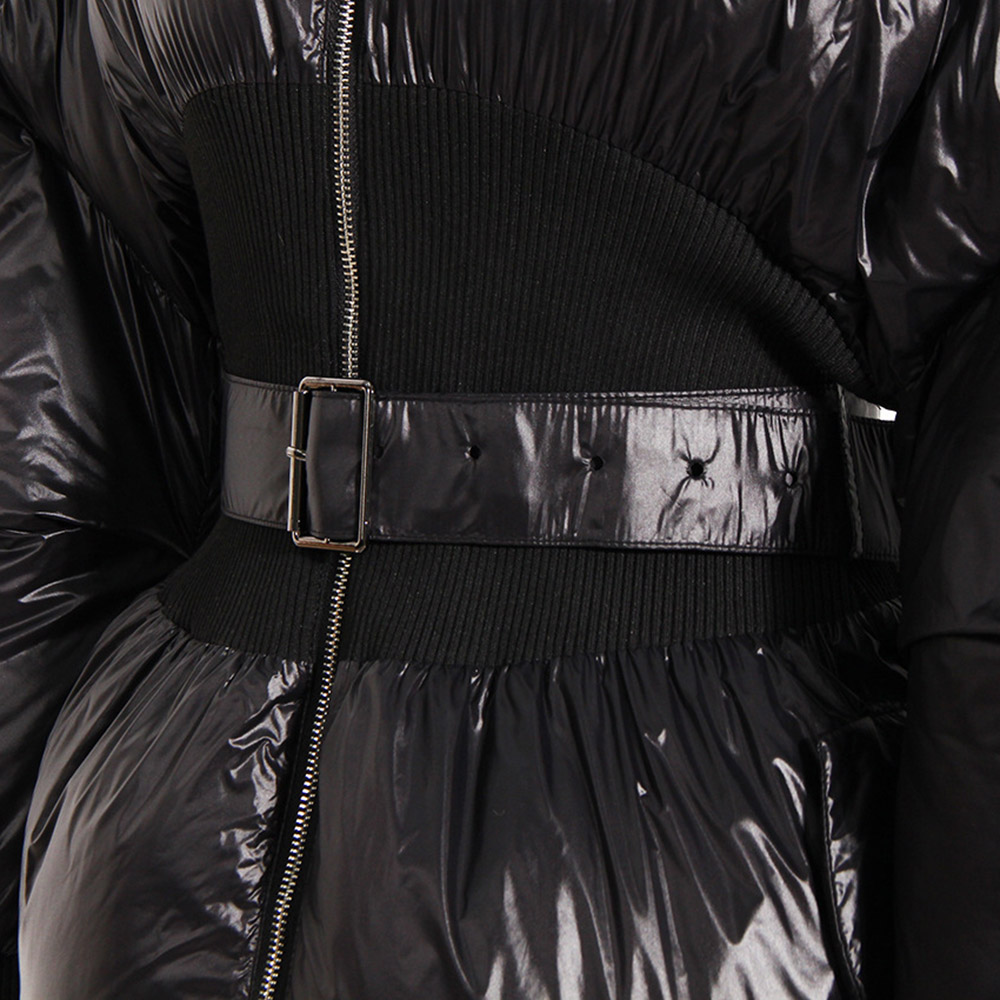 Ericdress Zipper Slim Thick Mid-Length Women's Cotton Padded Jacket