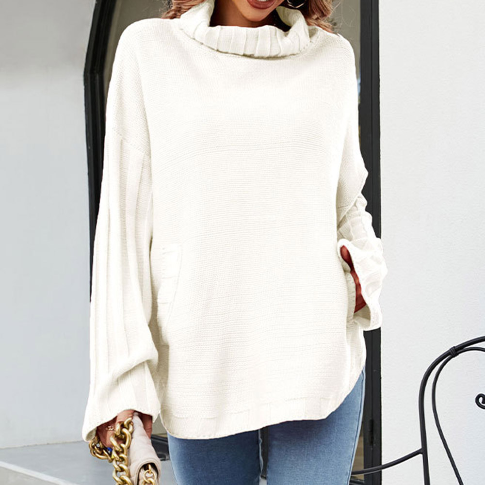 Ericdress Pocket Regular Mid-Length Long Sleeve Women's Sweater