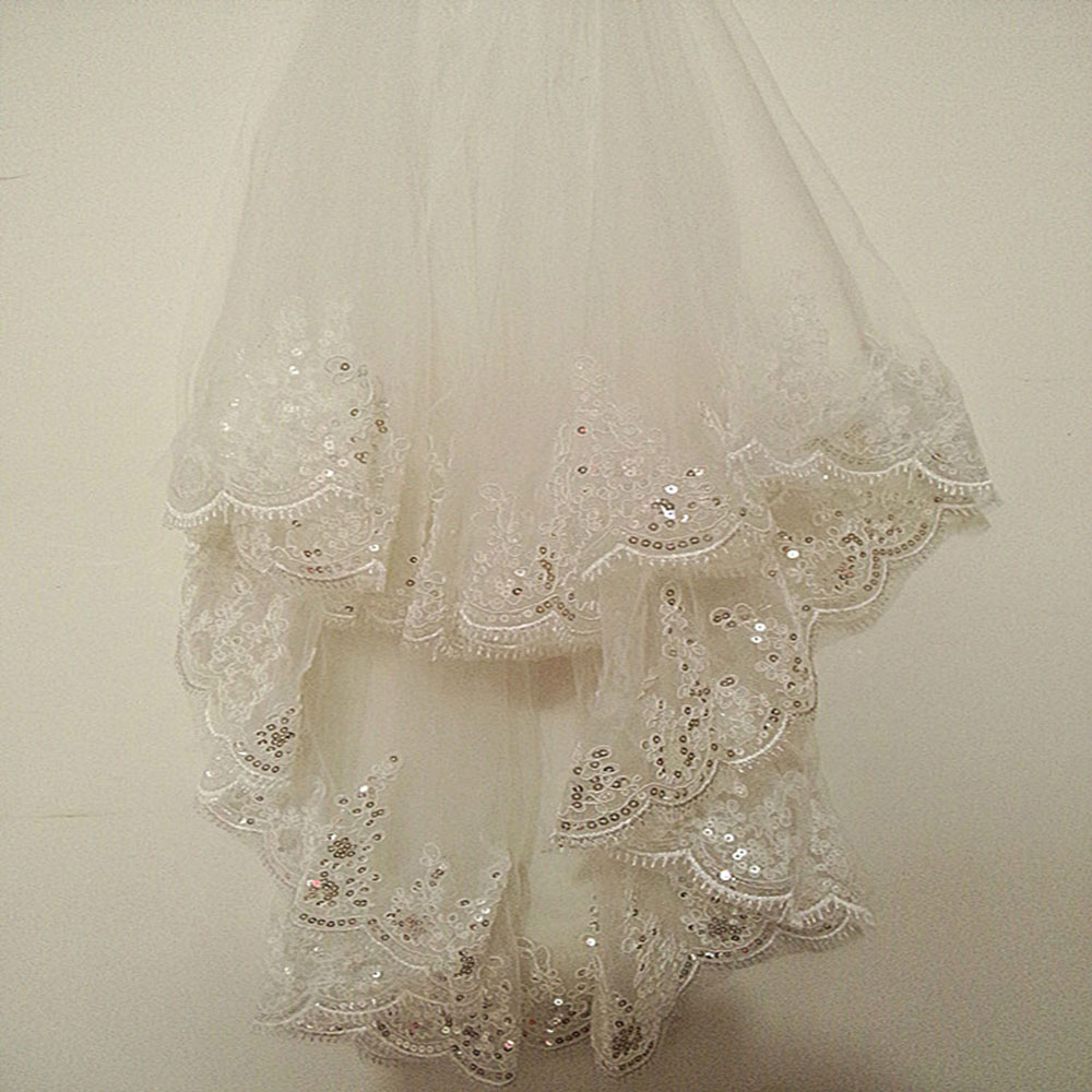 Ericdress Two-Layer Sequins Wedding Veil