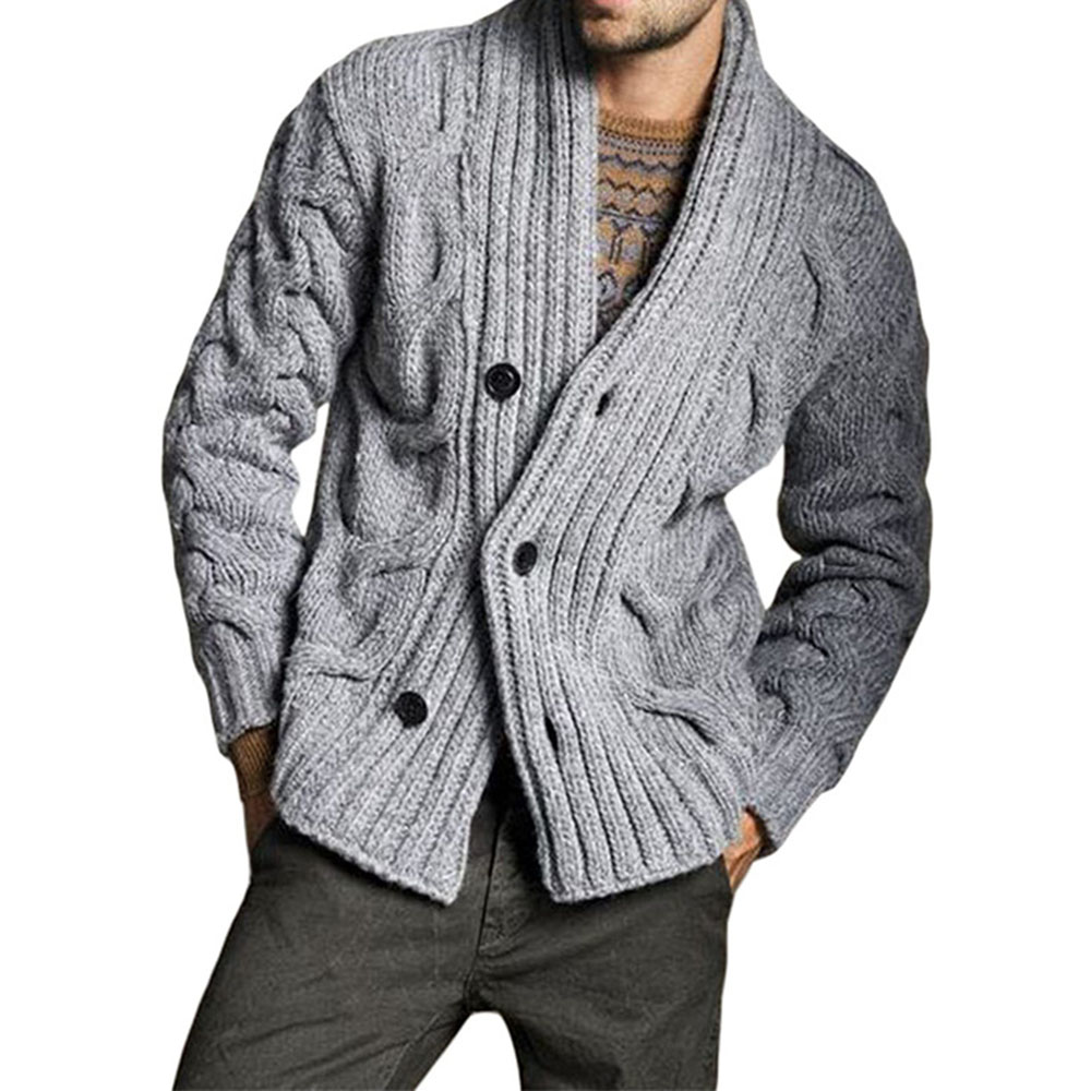 Ericdress Standard V-Neck Plain Straight Single-Breasted Sweater