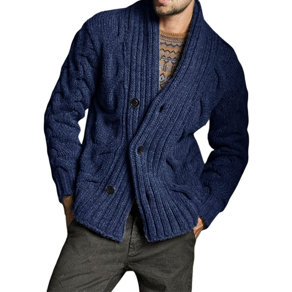 Ericdress Standard V-Neck Plain Straight Single-Breasted Sweater
