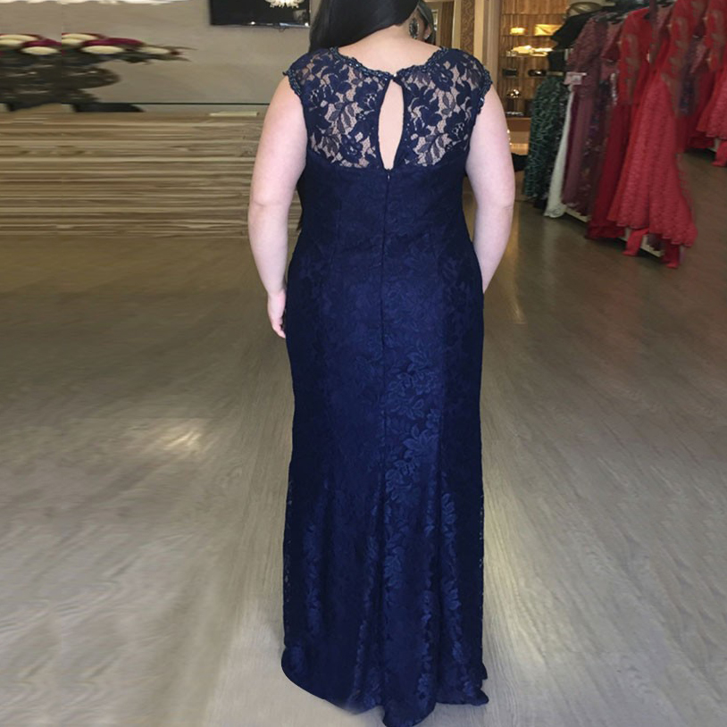 Sheath/Column Cap Sleeves Jewel Floor-Length Wedding Party Dress