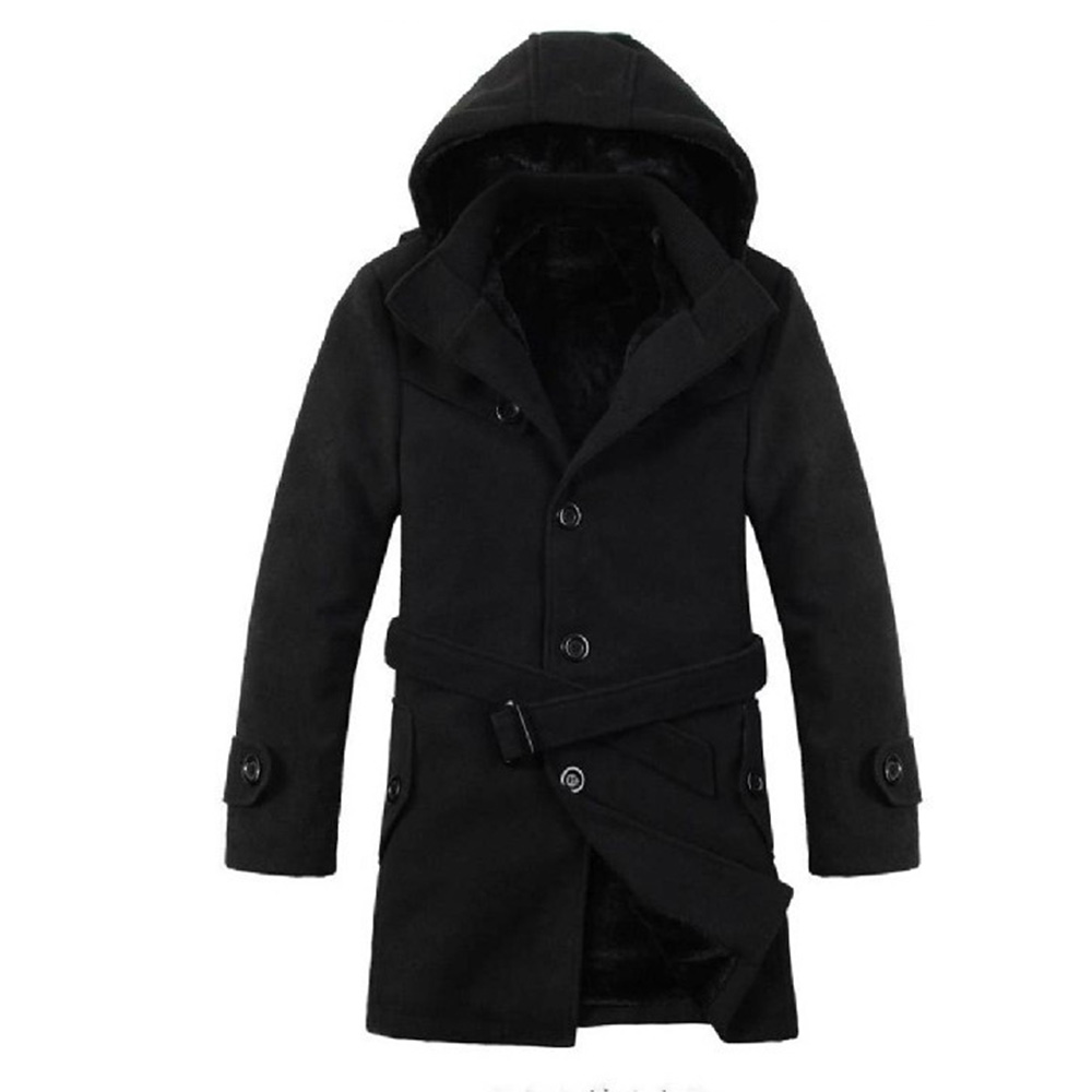 Ericdress Double-Layer Button Mid-Length Winter Single-Breasted Coat
