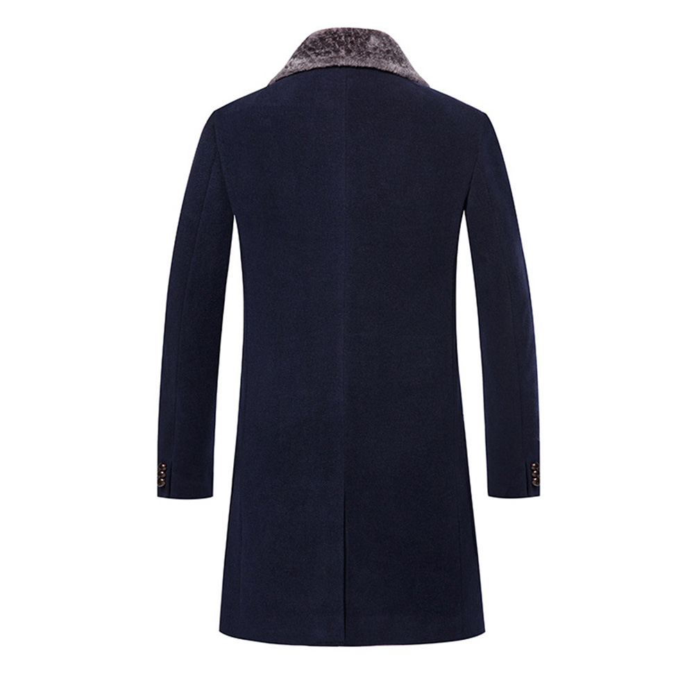 Ericdress Lapel Pocket Mid-Length Korean Winter Coat