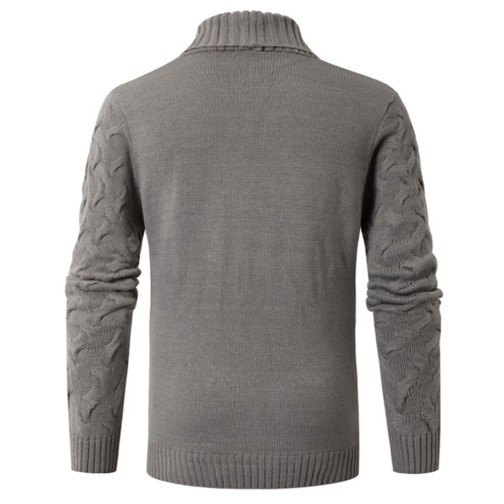 Ericdress Standard Plain Lapel Men's Double-Breasted Sweater