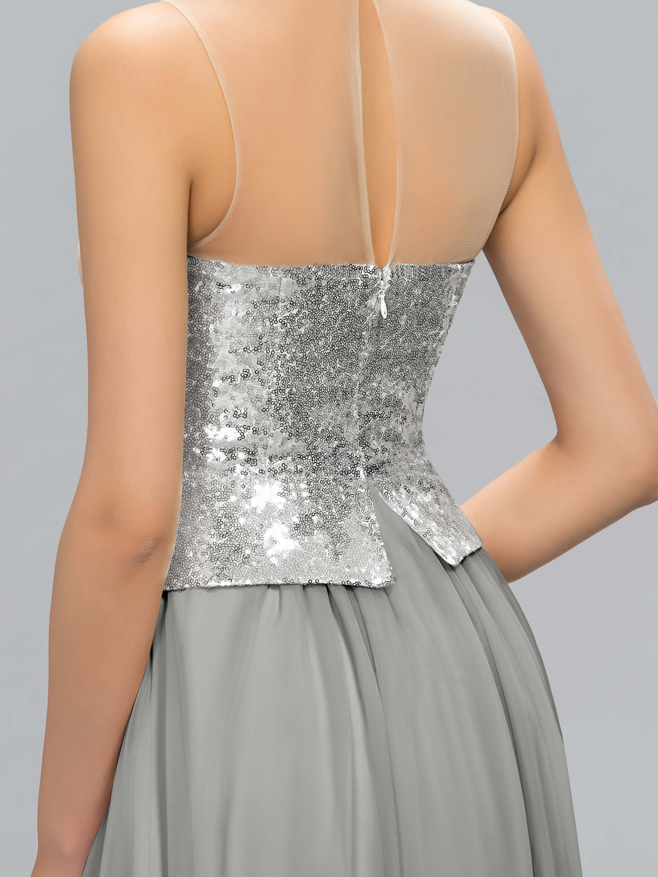 Ericdress Charming Ruched Sequins A-Line Evening Dress