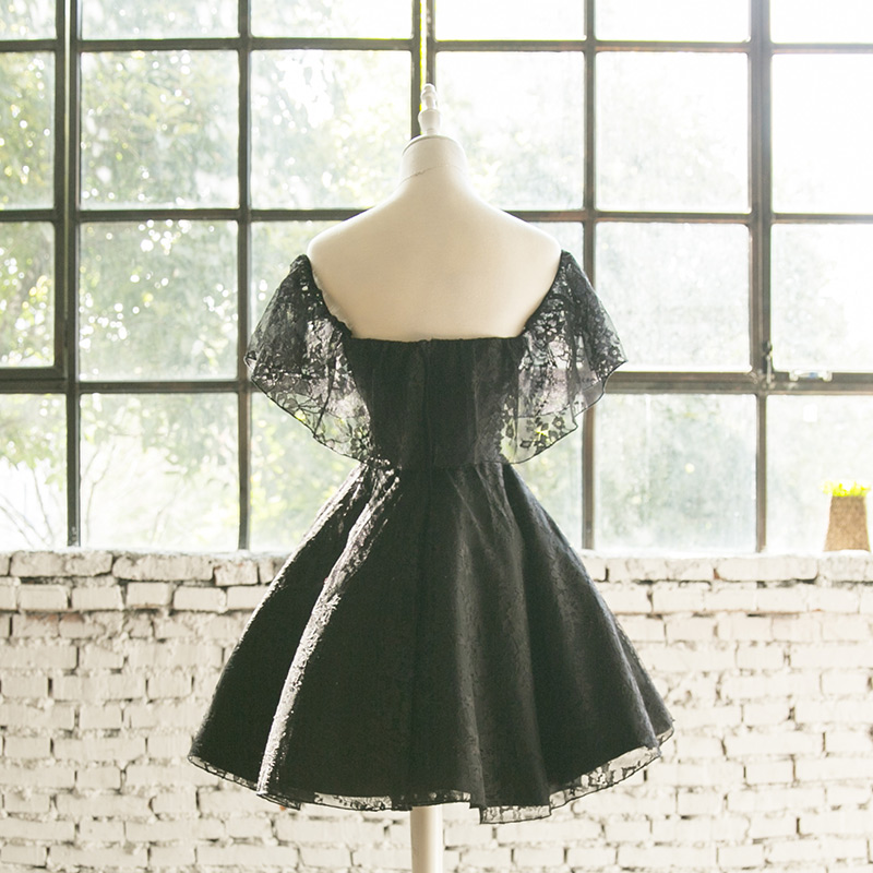 Ericdress A Line Lace Little Black Homecoming Dress