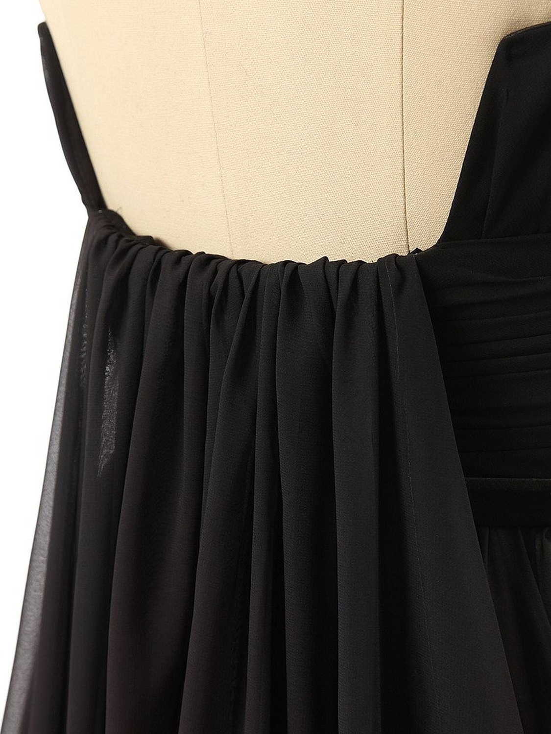 Ericdress Strapless Pleats Fading Color Evening Dress