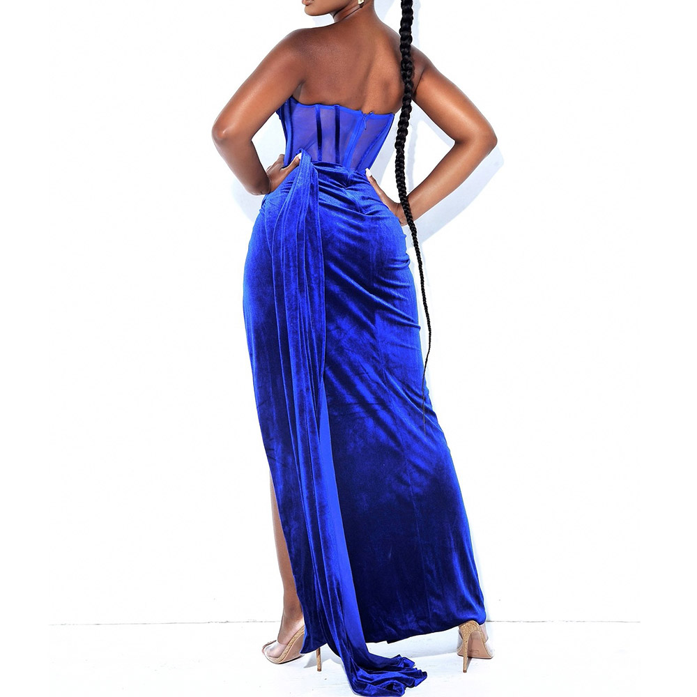 Ericdress Floor-Length Sleeveless Split Asymmetrical Pullover Maxi Dress