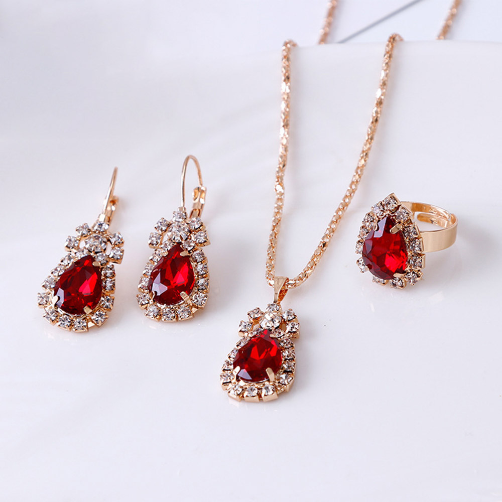 Ericdress Necklace Earrings Diamante Prom Jewelry Sets