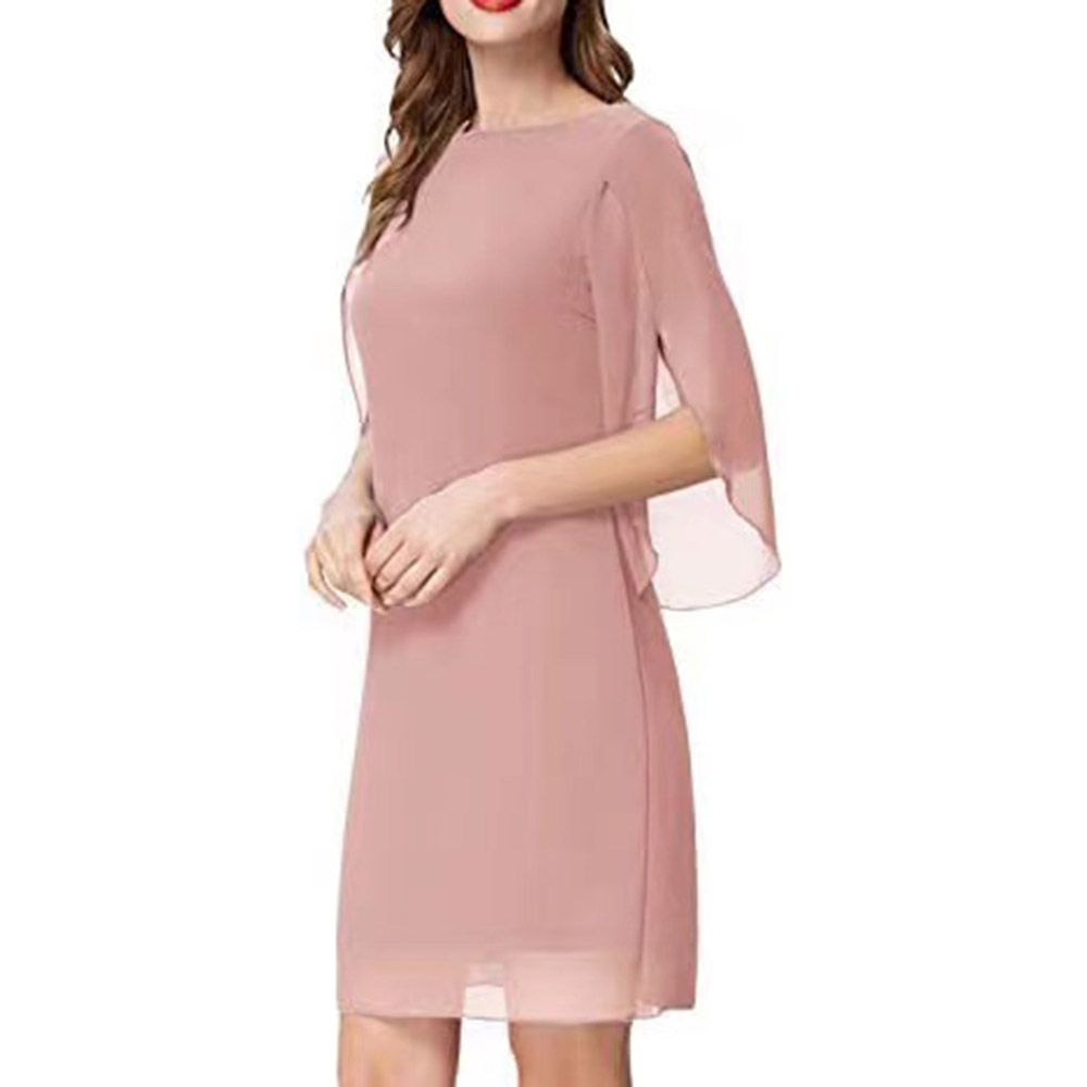 Ericdress Short/Mini Sheath/Column 3/4 Length Sleeves Formal Dress 2021