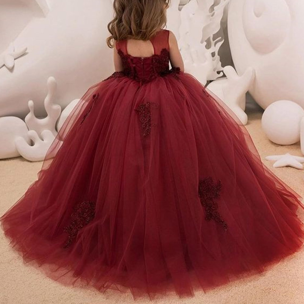 Ericdress Scoop Sleeveless Ball Gown Floor-Length Flower Girl Dress 2020