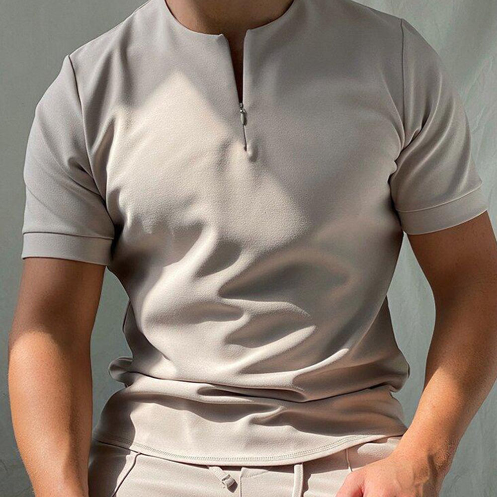 Ericdress Plain Men's Casual Polo Shirt
