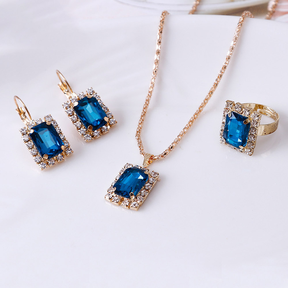 Ericdress Diamante Earrings Necklace Wedding Jewelry Sets