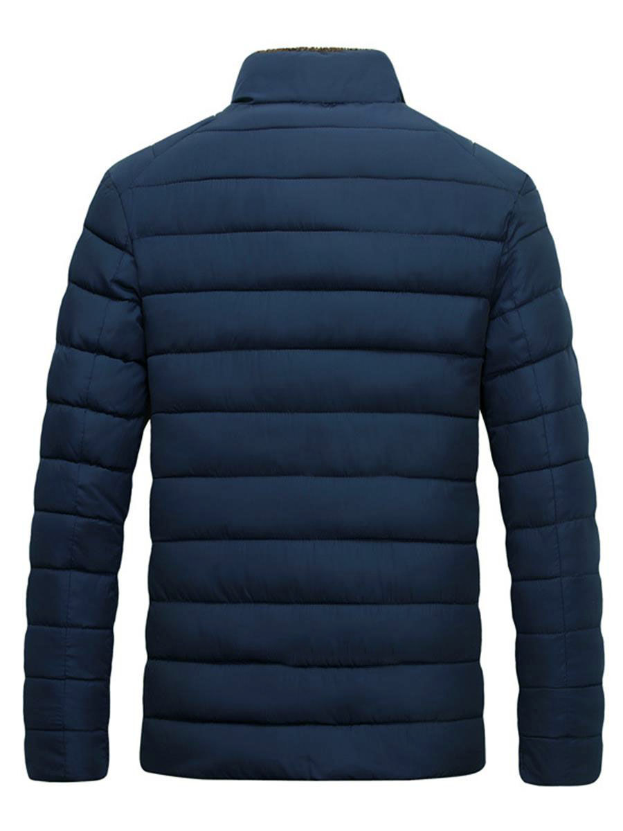 Ericdress Plain Stand Collar Thicken Warm Vogue Men's Winter Coat