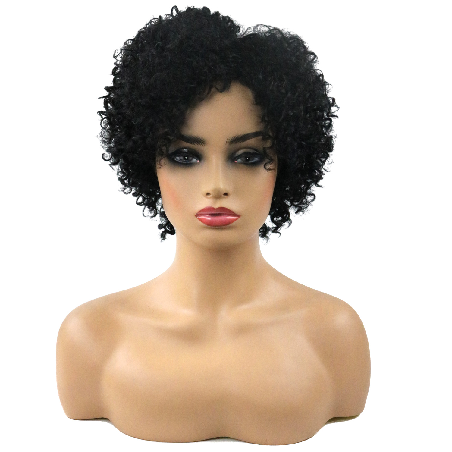 Ericdress Medium Kinky Curly Synthetic Hair African American Wig