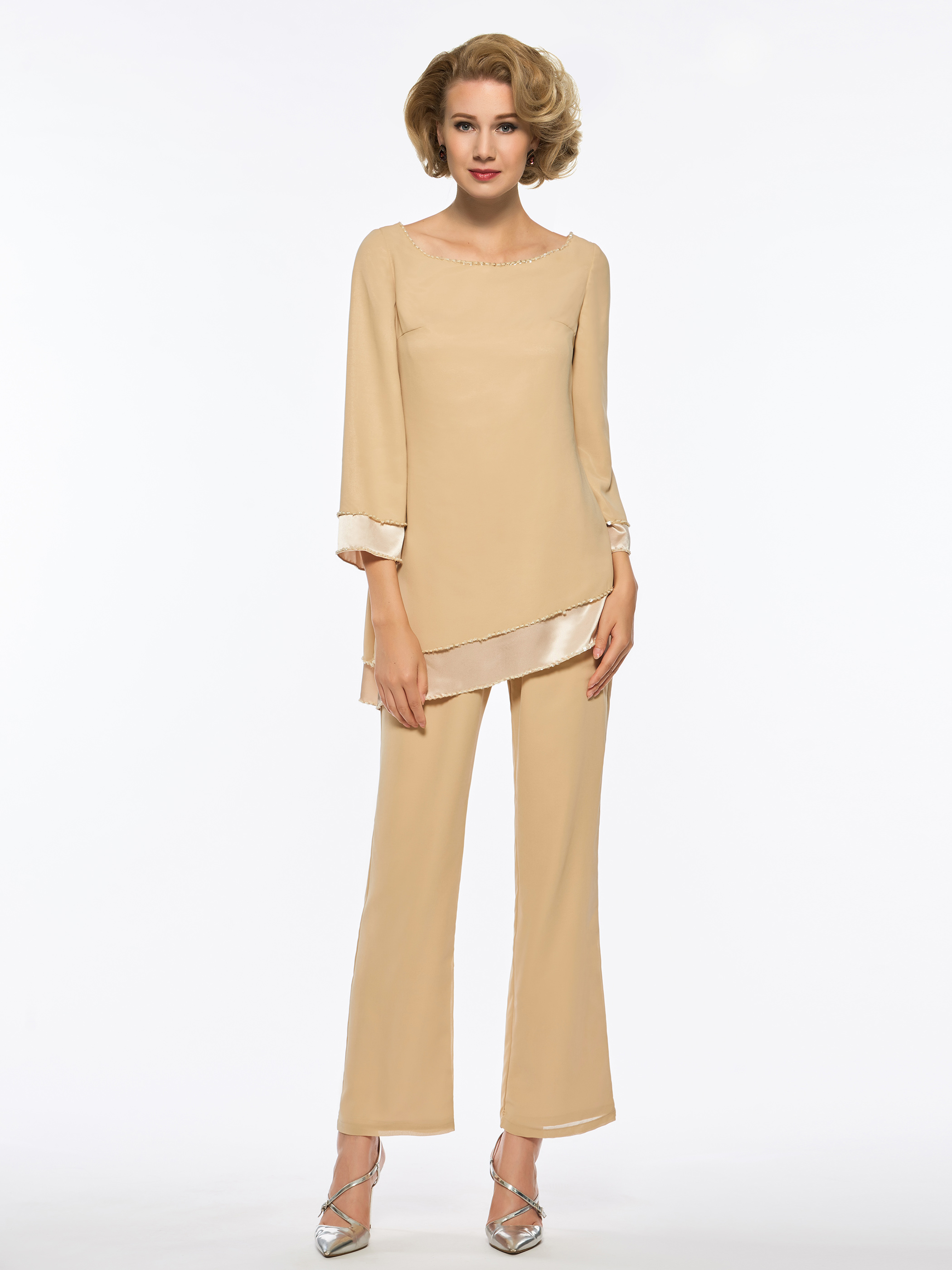 Ericdress 2 Pieces Long Sleeves Mother Of The Bride Pantsuits