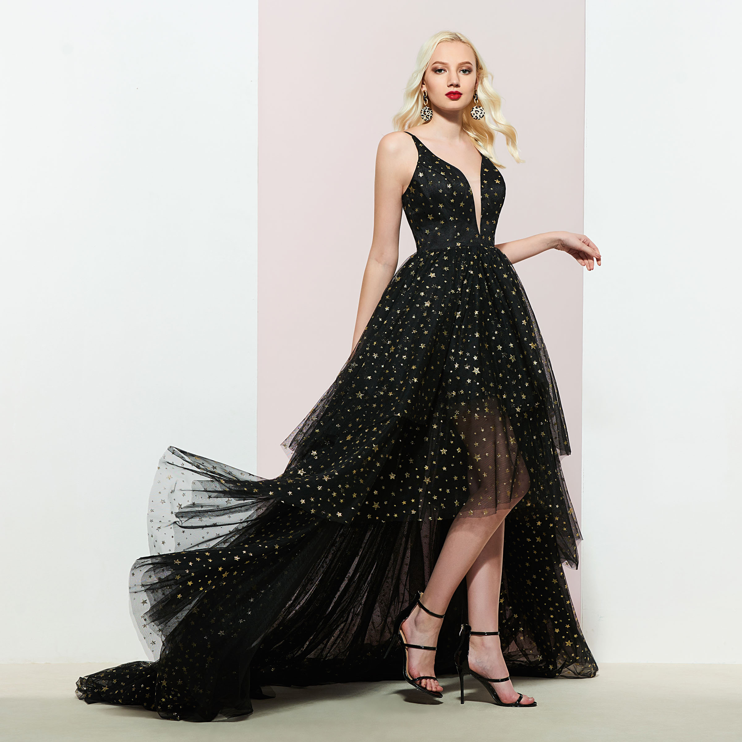 Ericdress Asymmetry Sleeveless A-Line Prom Dress