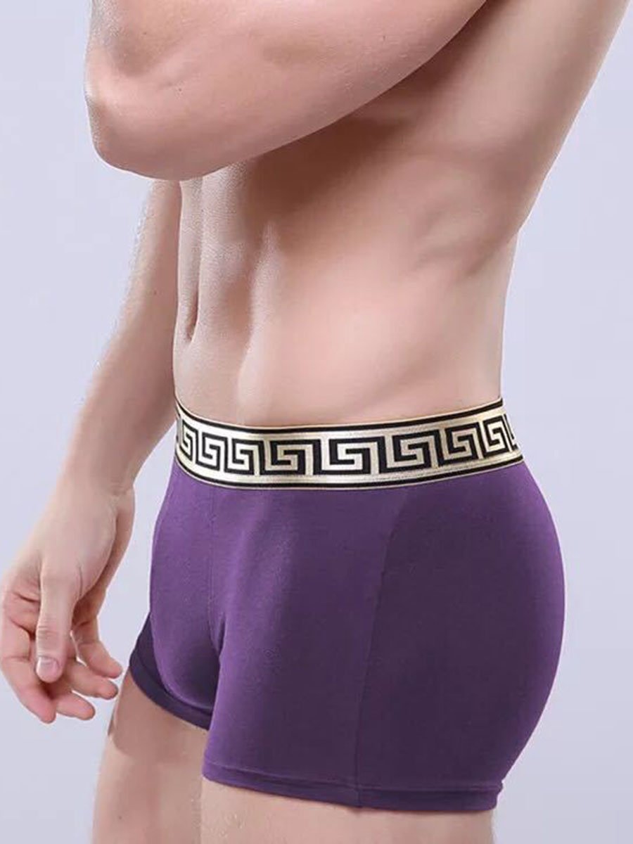 Ericdress Printing Band Modal Breathable Boxer Men's Underwear