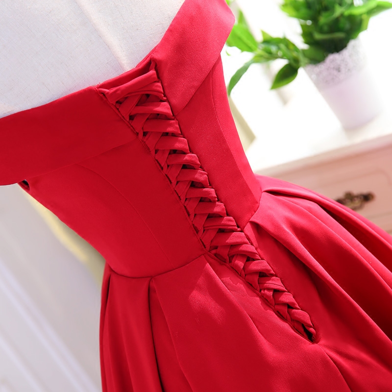 Ericdress Off The Shoulder Homecoming Red Dress