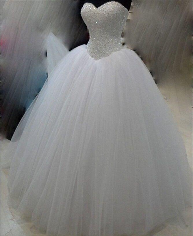 Ericdress Sweetheart Beaded Bodice Ball Gown Wedding Dress