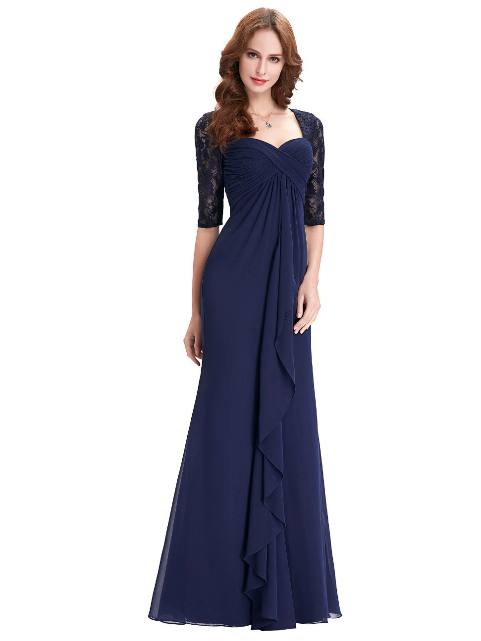 Ericdress Half Sleeves Sheath Long Mother Of The Bride Dress