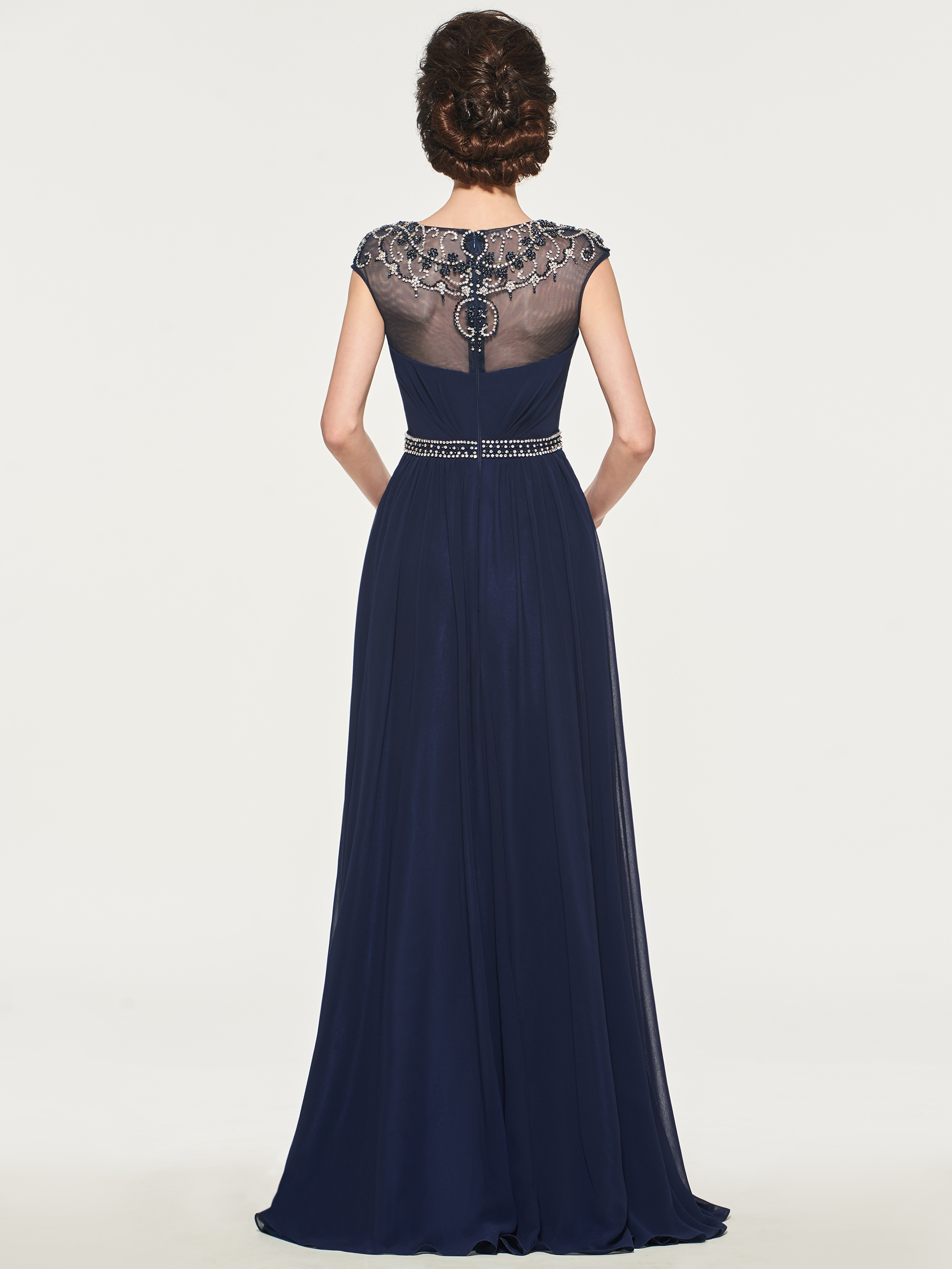 Ericdress A-Line Beaded Long Mother of the Bride Dress
