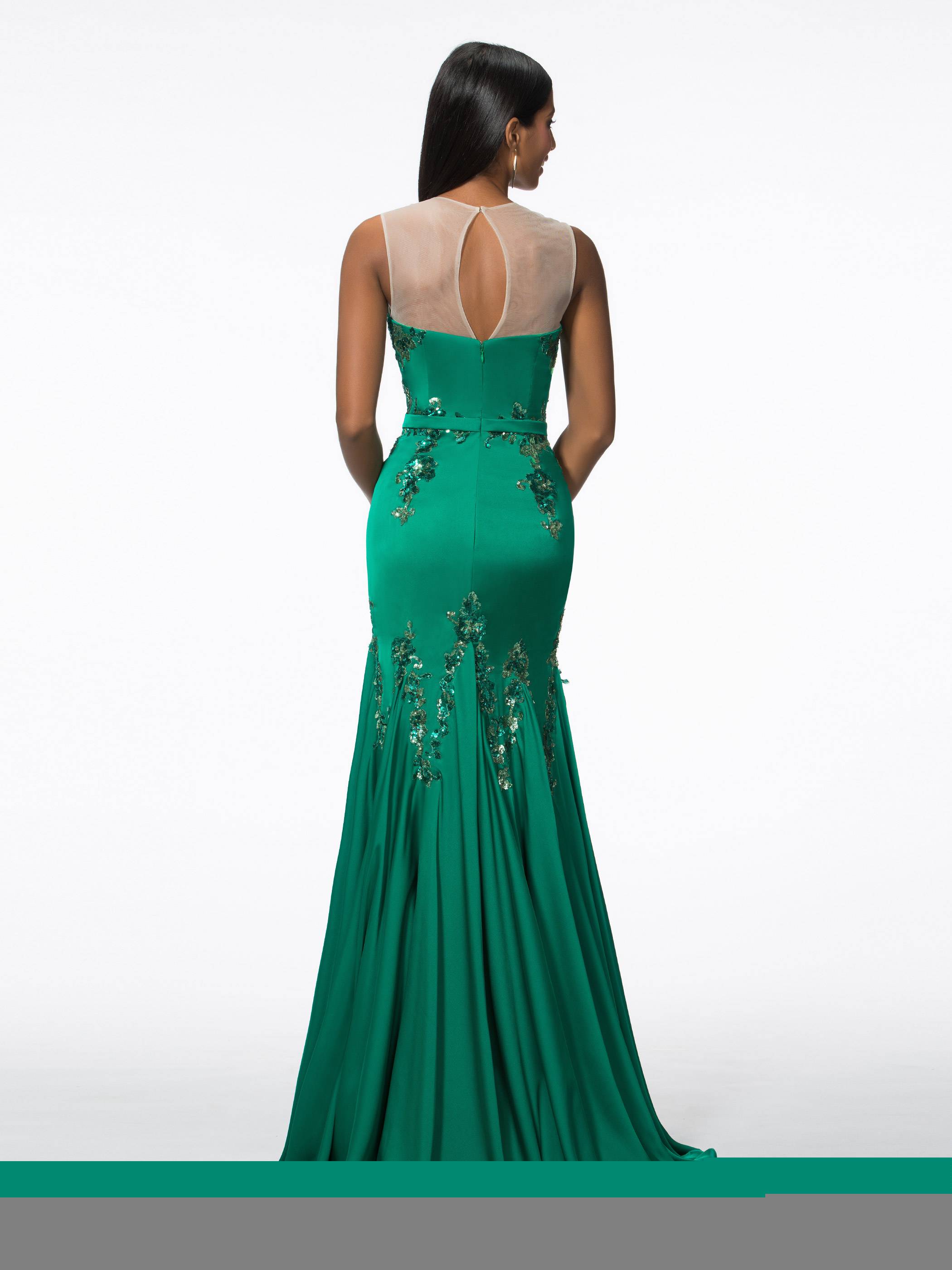 Ericdress Straps Sequins Mermaid Evening Dress