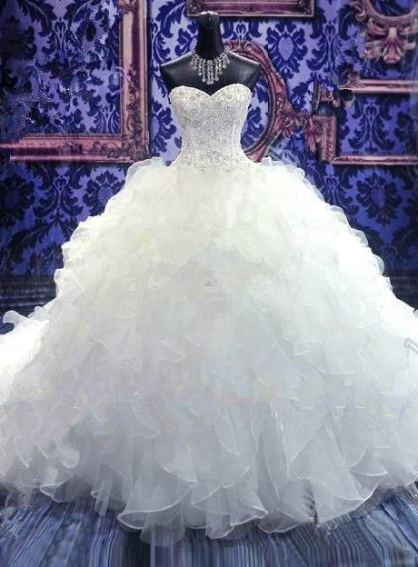 Ericdress Luxury Sweetheart Beadings Ball Gown Wedding Dress