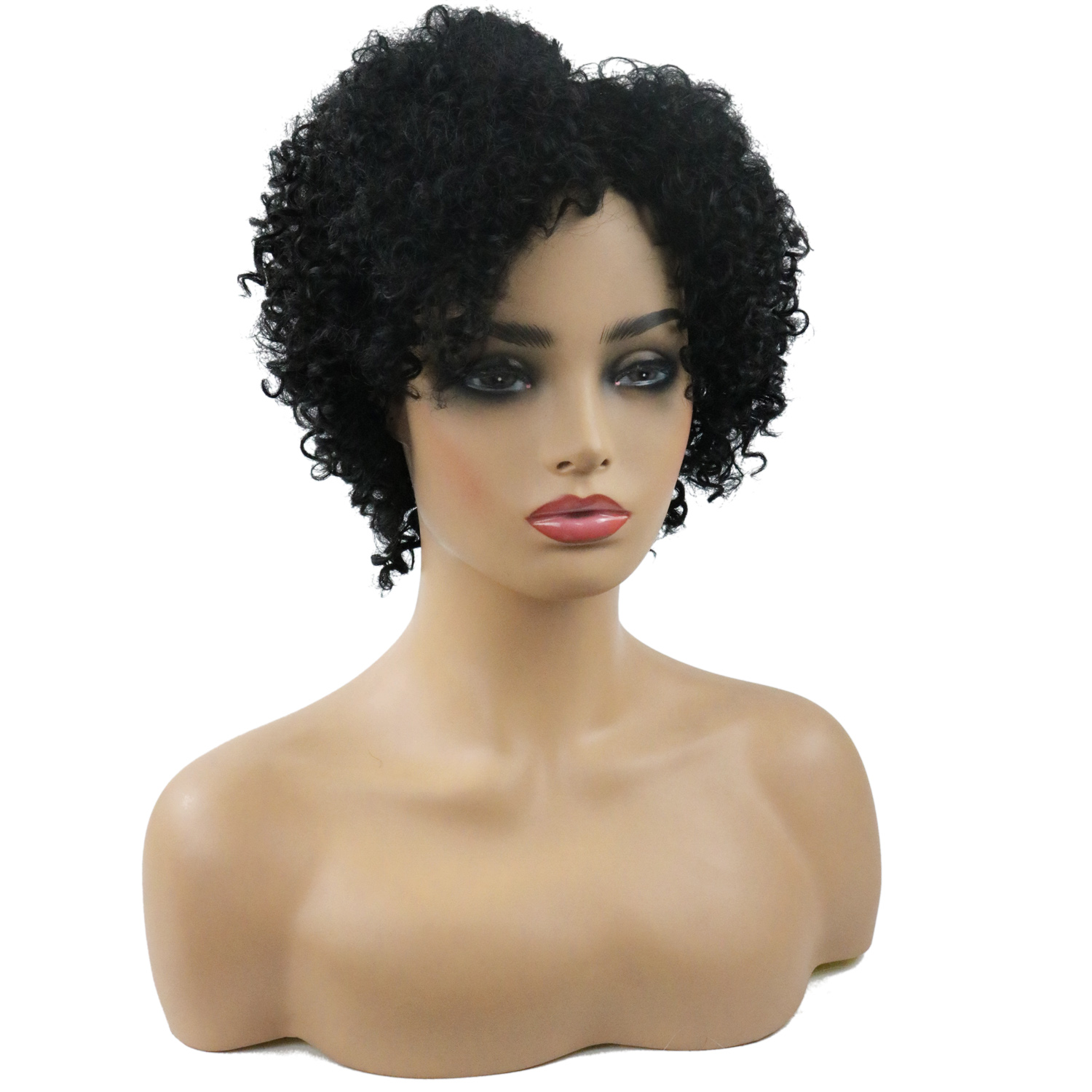 Ericdress Medium Kinky Curly Synthetic Hair African American Wig
