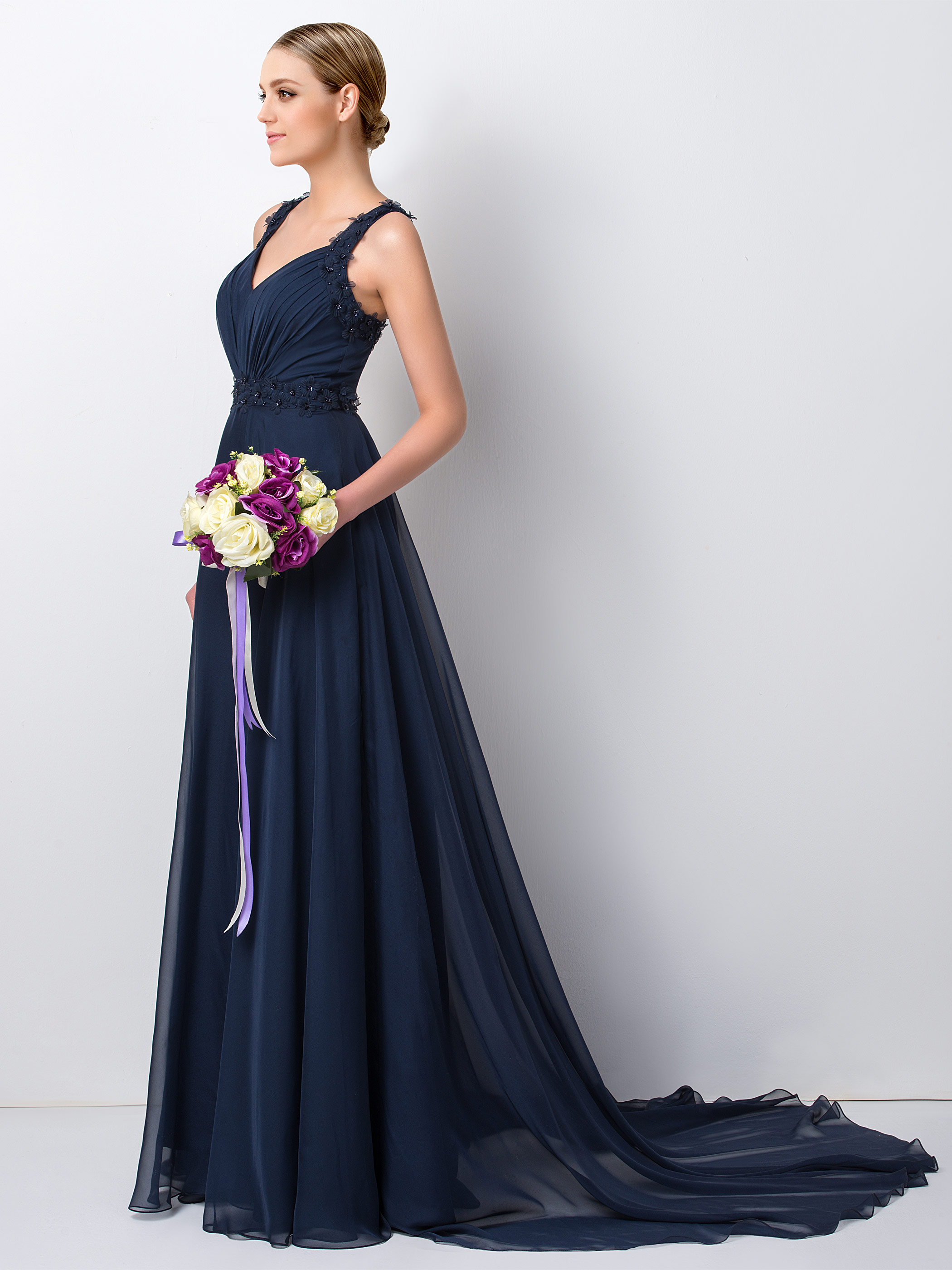 Ericdress Chic Straps A-Line Long Bridesmaid Dress