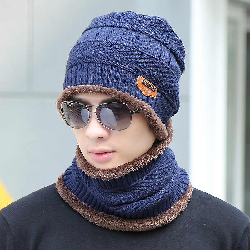 Ericdress Winter Knitting Hat&carf for Men