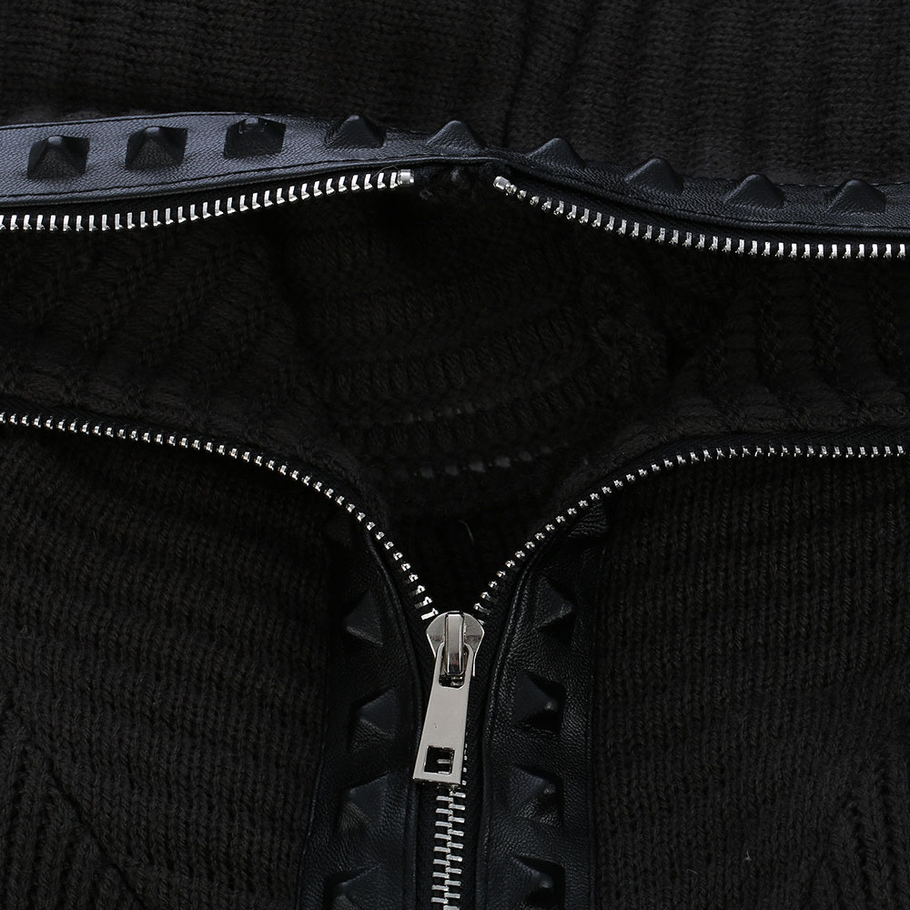 Ericdress Standard Hooded Patchwork Zipper Winter Sweater