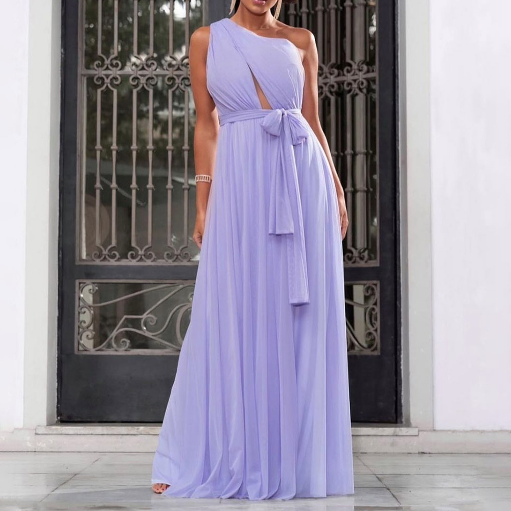 Ericdress Sashes/Ribbons Sleeveless Floor-Length One Shoulder Celebrity Dress